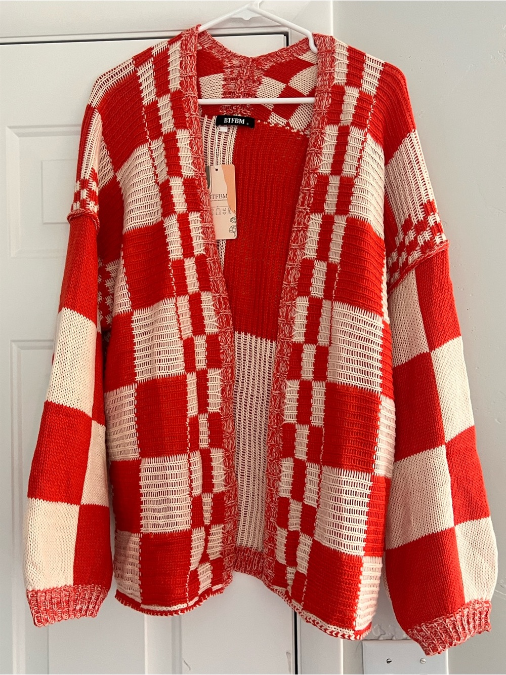 BTFBM Color Block Cardigan size small